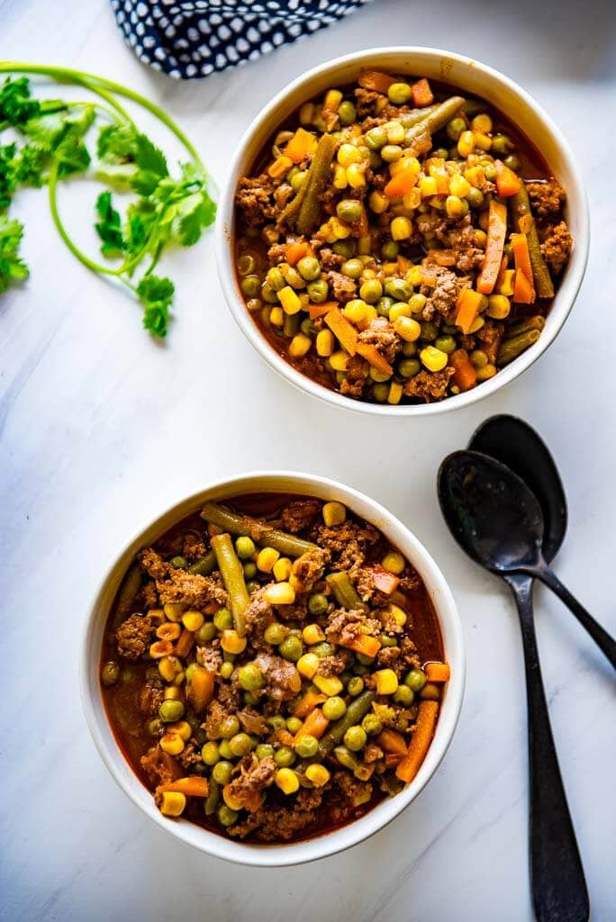 One Pot Vegetable Beef Soup